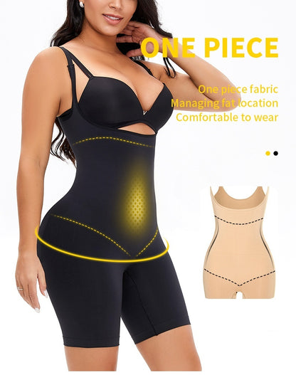 Plus Size Seamless Body Shaper – Waist Slimming, Belly Control & Hip Lifting