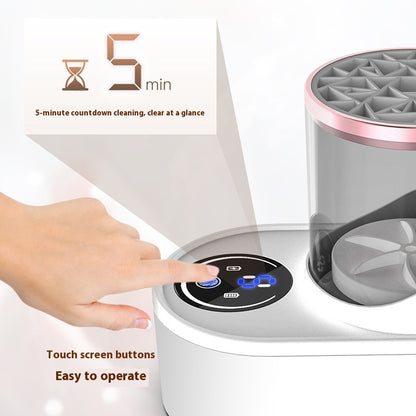 Rechargeable Electric Makeup Brush Cleaner | Automatic Cleaning & Drying Tool