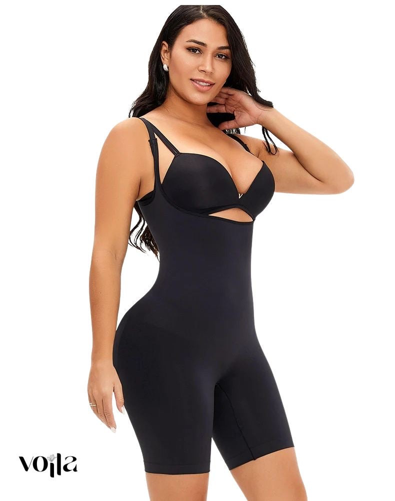 Plus Size Seamless Body Shaper – Waist Slimming, Belly Control & Hip Lifting