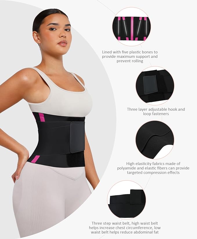 Waist Trimmer Belt – Body Shaper & Abdominal Trainer for Effective Fat Burning