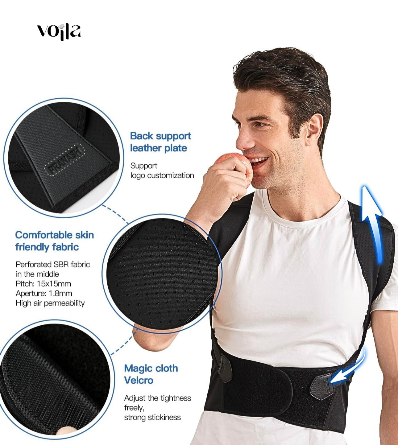 Unisex Anti-Humpback Posture Corrector – Chest Lift Brace for Better Alignment