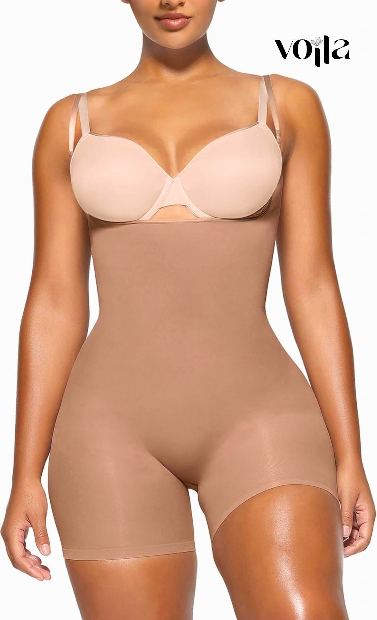 Plus Size Seamless Body Shaper – Waist Slimming, Belly Control & Hip Lifting