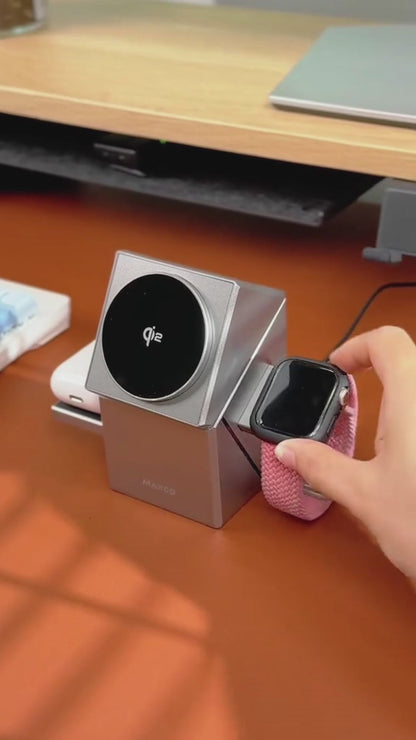 Qi2 Magnetic Rotating Wireless Charger – Fast & Efficient Charging